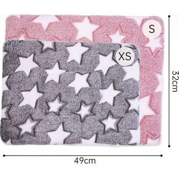 Pelíšek pro psa Pelíšky pro kočky psa plyšová měkká podložka 49x32 cm 2ks