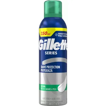 Gillette Zklidňující pěna na holení Series Aloe Vera 250 ml