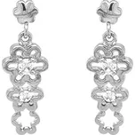 Zlaté Visací Náušnice se Zirkony 7121816