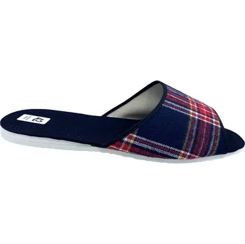 Pánské pantofle Pánské domácí pantofle Bokap 017 modrá kostka Velikost: 43 (EU)