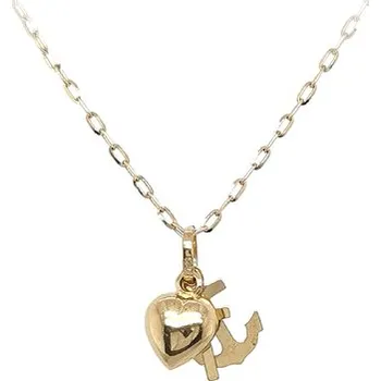 Přívěsek Zlatý Přívěsek Srdce, Kotva, Křížek 7151247
