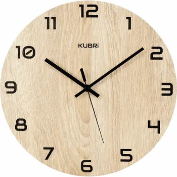 Hodiny KUBRi HRC0029C - DUB SONOMA - hodiny řízené signálem s tichým chodem