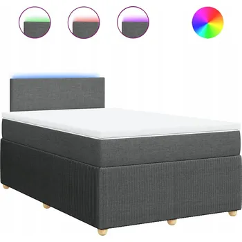 Postel Čalouněná jednolůžková postel VidaXL 120x190 cm, odstíny šedé