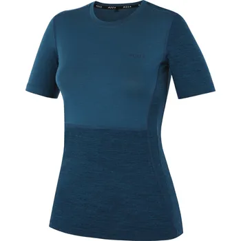 Dámské tričko Dámské triko MOOA MerinoSilk Block 160 short Velikost: XL / Barva: modrá