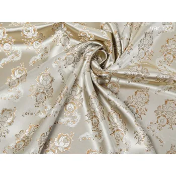 HEDVA ČESKÝ BROKÁT Ondrin 160 krojový brokát POPÍNAVÁ RŮŽE MALÁ ecru | r27
