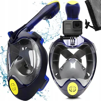 Potápěčská maska Potápěčské Brýle potápěčská potápěčské brýle Renew Force s trubičkou L/XL, černá