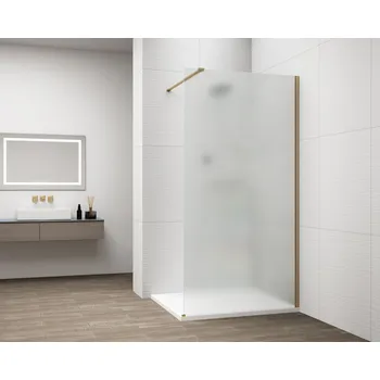 POLYSAN ESCA GOLD MATT jednodílná sprchová zástěna k instalaci ke stěně, matné sklo, 1000 mm (ES1110-04)