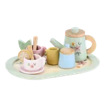 Little Dutch Čajový set dřevěný s květinovým potiskem