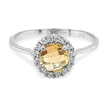 Prsten Zlatý Prsten s Barevnými Kameny 7131477