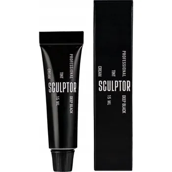 Barva na řasy a obočí Sculptor Tint Cream Farbka do brwi i rzęs 15 ml, barva Deep Black