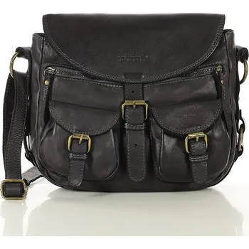 Kabelka MARCO MAZZINI Dámská kožená brašna - černá v149a Velikost: ONE SIZE