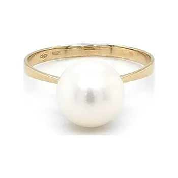 Prsten Zlatý Prsten s Perlou 7130128