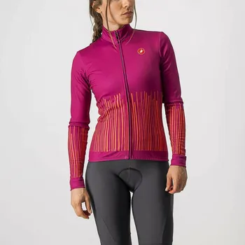 cyklistický dres Dres Castelli Dres Castelli Sorpresa 4521532 dámský dl.r. magenta/orange M M