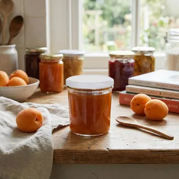 Víčko na sklenici 6-západkové SEZON 10 cm bílé