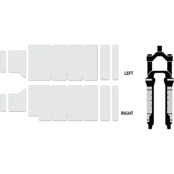 Sport Ochrana vidlice/samolepky Lizard Skins Fork Protector Clear