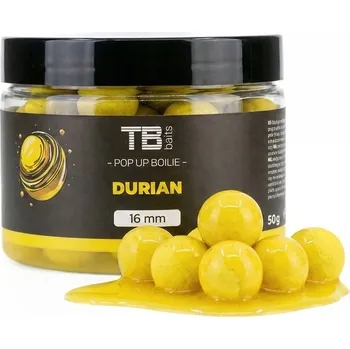 Boilies TB Baits Plovoucí Boilie Pop-Up Durian + NHDC 50 g Průměr nástrahy: 12mm