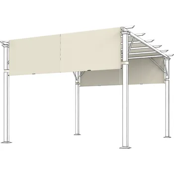 Zahradní altán Náhradní střecha pro altán s UV ochranou | krémově bílá