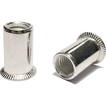 Průmyslové lepidlo Al-ZH90°-M4 3,5-5,0 fasty hliník nýtovací matice se zapuštěnou hlavou 90° - otevřená hladká