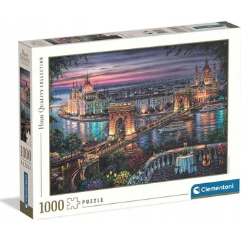 Puzzle Puzzle 1000 dílků HQ Světla Dunaje clementoni