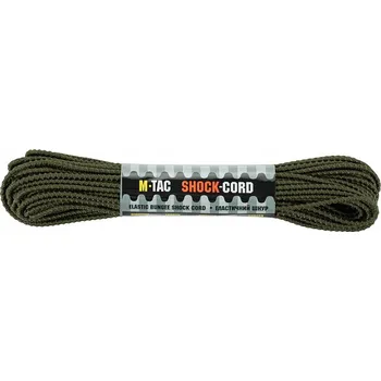 Lano M-Tac Taktická Paracord Šňůra Shock-Cord 3 mm Dragon Skin Lanko 15 m OD Green