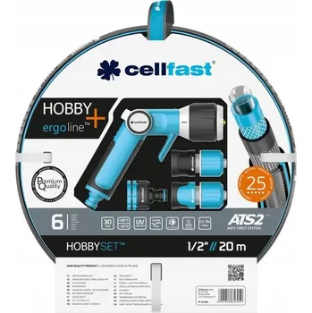 Zahradní hadice Zavlažovací sada s hadicí CELLFAST HOBBY ATS2 1/2" 20 m 16-209