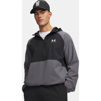 Pánská casual bunda Under Armour Pánská bunda UA Vibe Woven Anorak 6010895-025 Šedá M
