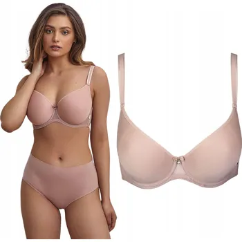 Dámské spodní prádlo 80D Dalia K17 vyztužená hladká podprsenka mocca