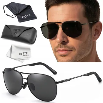 Sluneční brýle BigEYE WINGS SLUNEČNÍ BRÝLE POLARIZAČNÍ PILOTKY AVIATORKY FILTR