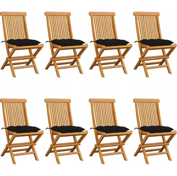 Zahradní židle VidaXL dřevěná černá