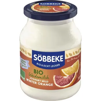 Söbbeke Jemný jogurt zimní pomeranč sezónní 500 g bio Množství: 3 ks