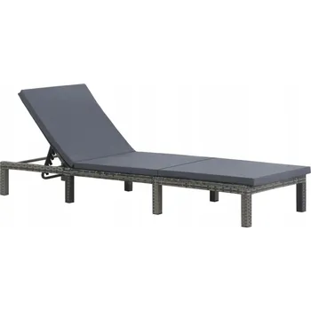 Zahradní lehátko Lehátko VidaXL šedé plast