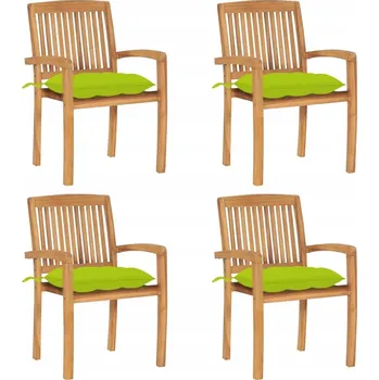 Zahradní židle VidaXL dřevo zelená
