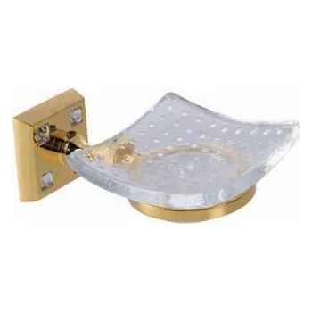 Mýdlenka Miska na mýdlo Tria s potahem 24k zlata