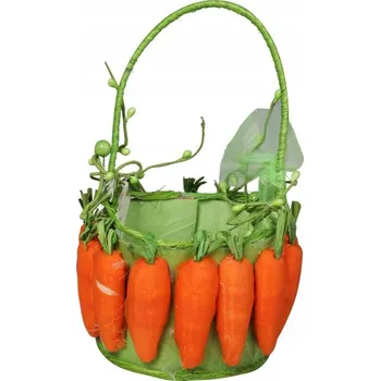 Velikonoční dekorace Velikonoční ozdobný košík Mrkvičky Dekorace pro velikonoční aranžmá