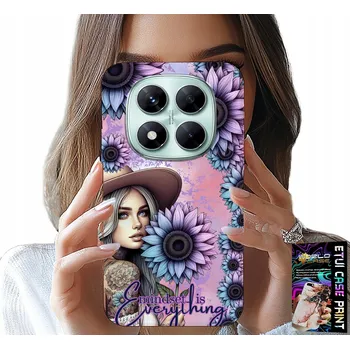 Pouzdro na mobilní telefon POUZDRO pro Xiaomi Note 14 Pro 5G - Žena ve slunečnicích, ženský motiv