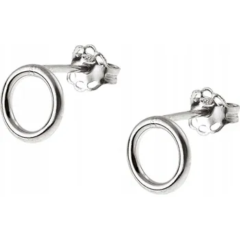 Náušnice Stříbrné náušnice kruhy pozlacené kroužky 7,5 mm