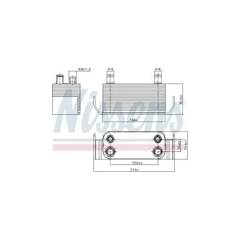Motor automobilu Chladič motorového oleje NISSENS 90788
