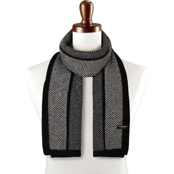 Šála Hřejivá pánská šála ve tvaru rybí kosti z měkké tkaniny - Peterson