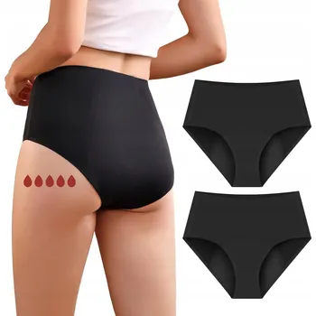 Kalhotky Dámské menstruační kalhotky – černé, 2 kusy, velikost M