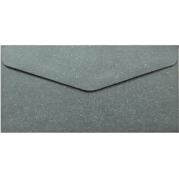 Obálka Ozdobná obálka DL na pozvánky, blahopřání, Wood modrá, balení 10 ks