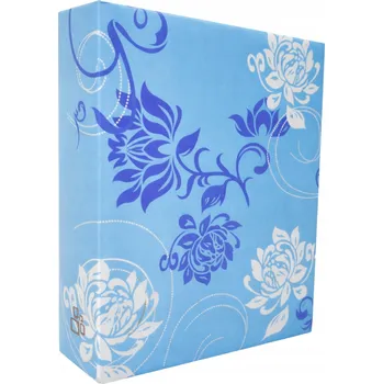 Album na zasouvací fotografie 304 fotografií 10x15 rodinný modrý květ