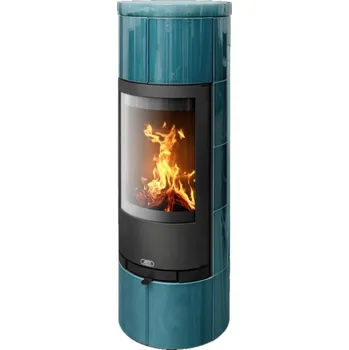 Krbová kamna Kachlová kamna ABX Kastilie aquamarín