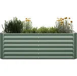 Blumfeldt High Grow Straight, vyvýšený záhon, 180 x 60 x 90 cm, z vlnitého ocelového plechu, snadná montáž, odolný vůči rzi a mrazu 188181156