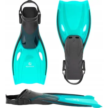 Ploutve Ploutve na šnorchlování AQUASTIC Jetty modré 43/46