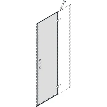 GELCO TRINITY otočný díl dveří do niky, sklo čiré, pravé (GT1200CR)