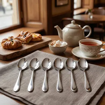 Příbor Čajové lžičky GERPOL MONA stříbrný lesk 6 ks