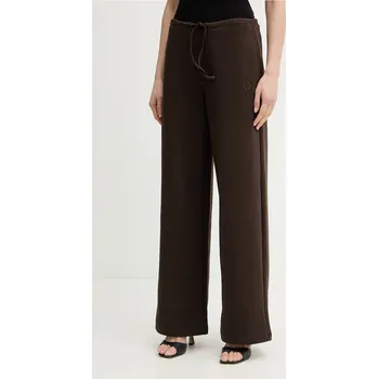 Dámské kalhoty Trussardi tepláky ženské bavlněné P8096000022N hnědá 89X, vel. L