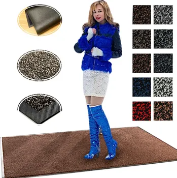 Hotová gumová textilní rohožka do interiéru 100 x 85 cm