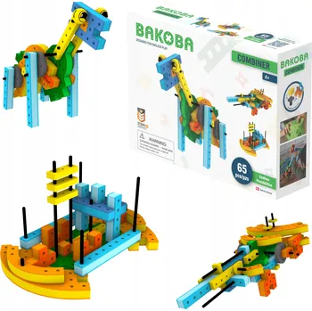 ostatní stavebnice Stavebnice Pěnové pro Děti BAKOBA Kreativní Měkké Vzdělávací Sada 65 ks
