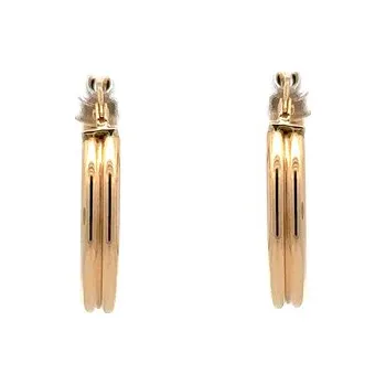 Náušnice Zlaté Kruhové Náušnice 7122647